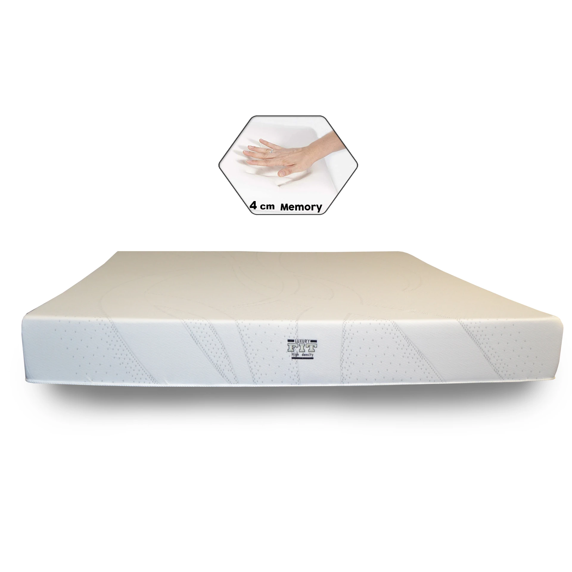 Colchón Luxury FIT con Viscoelastica 45k 160x200x22 (Hasta 160k x lado)2 1/2 plaza (Queen) Espuma Promo sólo stock - Imagen 2